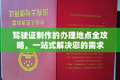 新龙驾驶证制作的办理地点全攻略，一站式解决您的需求