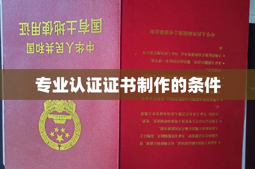 密山专业认证证书制作的条件
